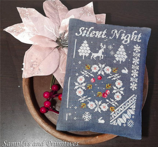 Silent Night - Cross Stitch Pattern by Samplers and Primitives
