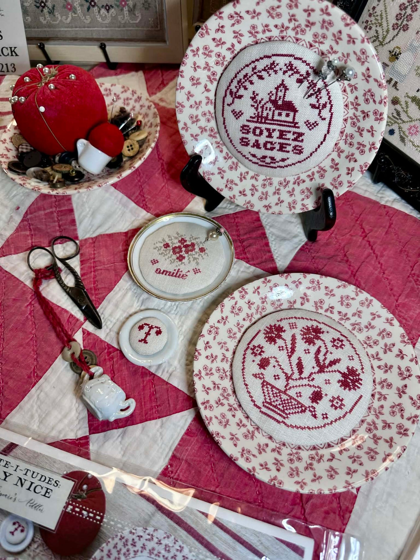 Play Nice Plate-itude - Cross Stitch Pattern by Shakespeare's Peddler