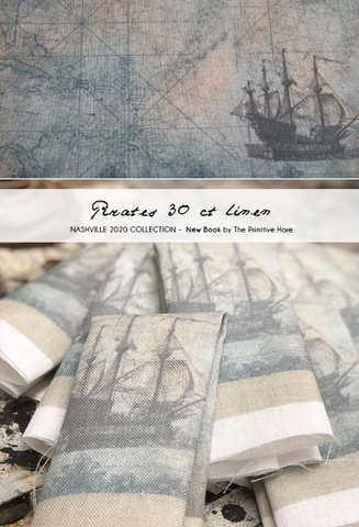 30 count Pirates Linen by The Primitive Hare