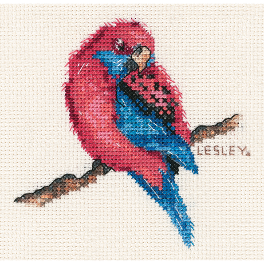 Crimson Rosella DMC Counted Cross Stitch
