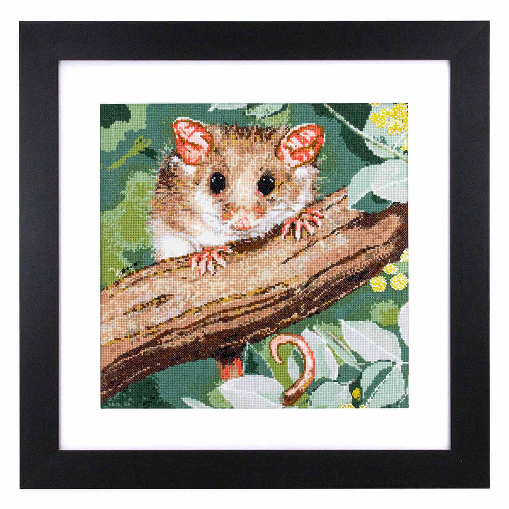 Pigmy Possum Cross Stitch Kit by Natalie Jane Parker