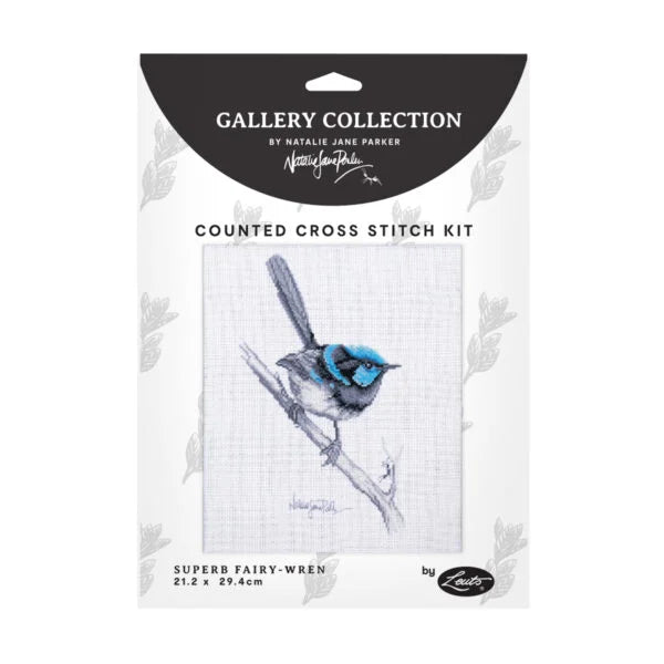 Superb fairy-Wren Cross Stitch Kit by Natalie Jane Parker
