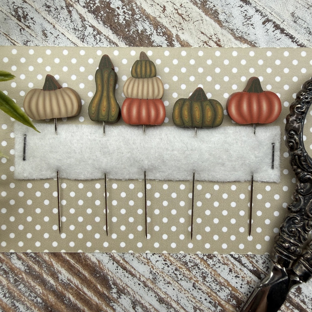 Pumpkin Collection - Hand made Pin set by Puntini Puntini PREORDER