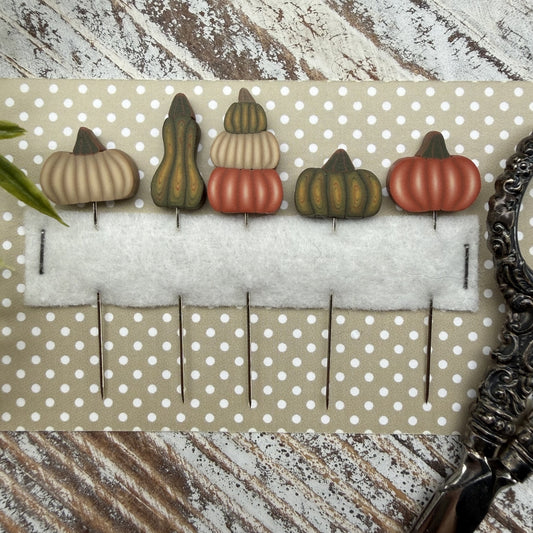 Pumpkin Collection - Hand made Pin set by Puntini Puntini PREORDER