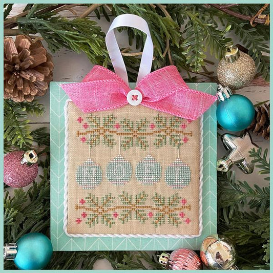 Noel Ornament #12 Pastel Collection- Cross Stitch Chart by Country Cottage Needleworks