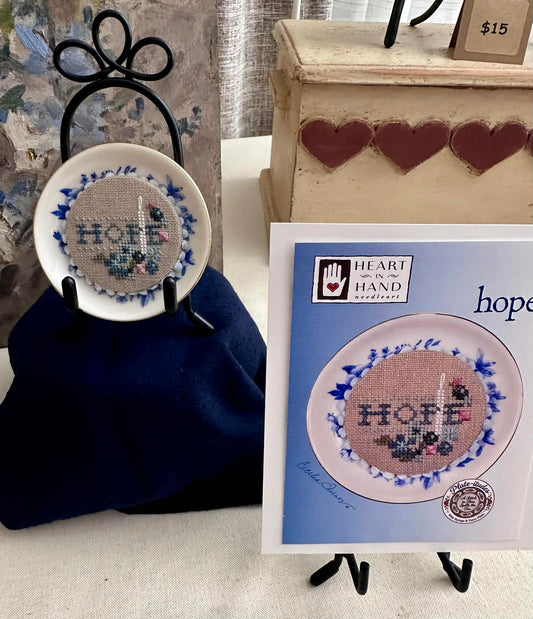 Hope Plate-itude - Cross Stitch Pattern by Heart in Hand