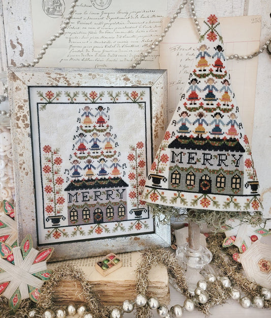 Ninth Day of Christmas Sampler and Tree- Cross Stitch Pattern by Hello from Liz Mathews