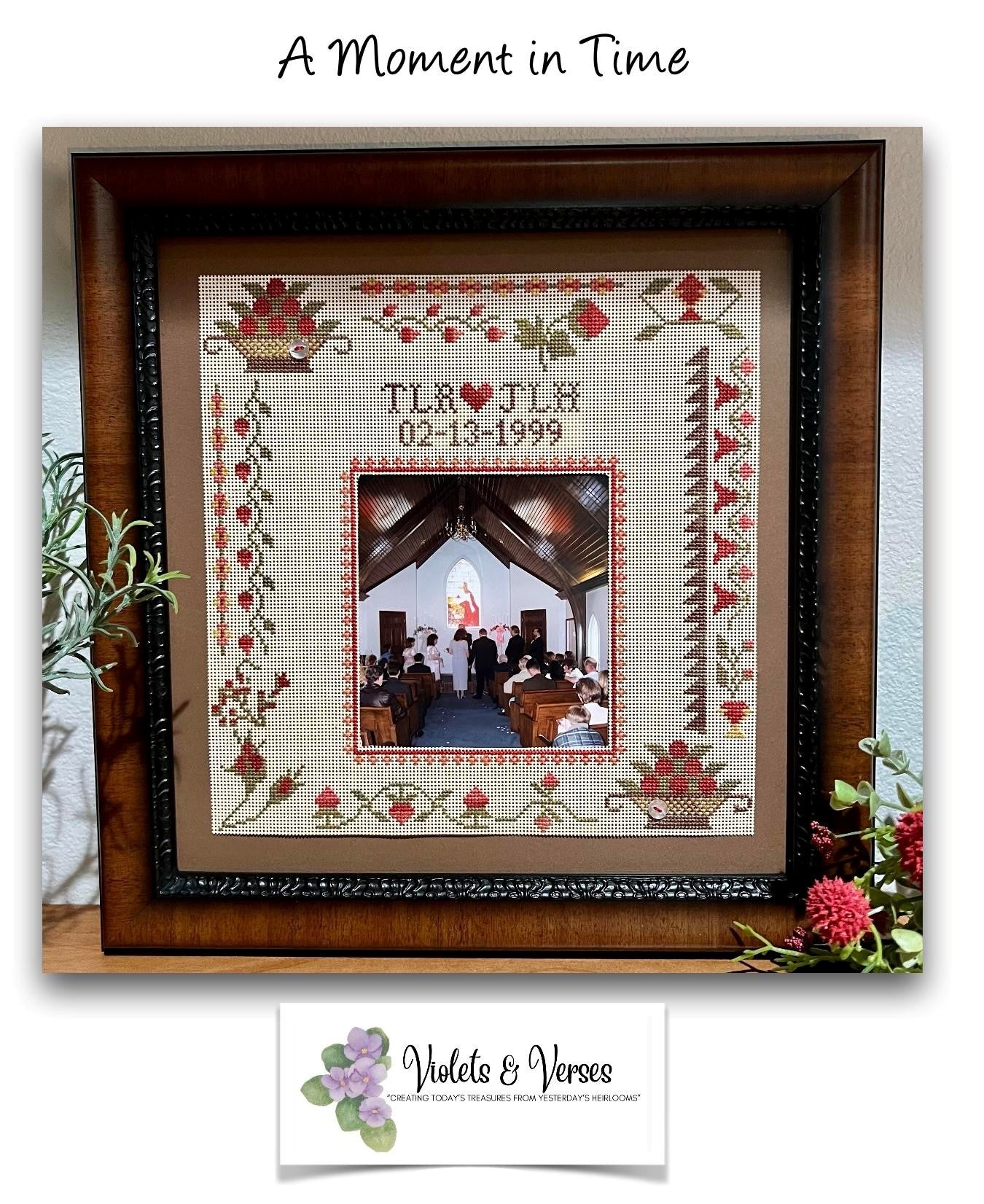 A Moment in Time - Cross Stitch Pattern by Violets & Verses PREORDER