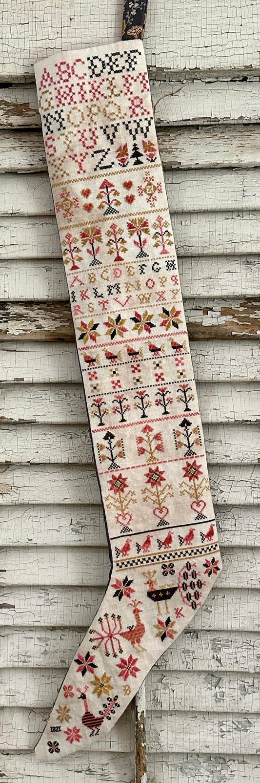 A Pennsylvania-German Stocking - Cross Stitch Pattern by Kathy Barrick PREORDER