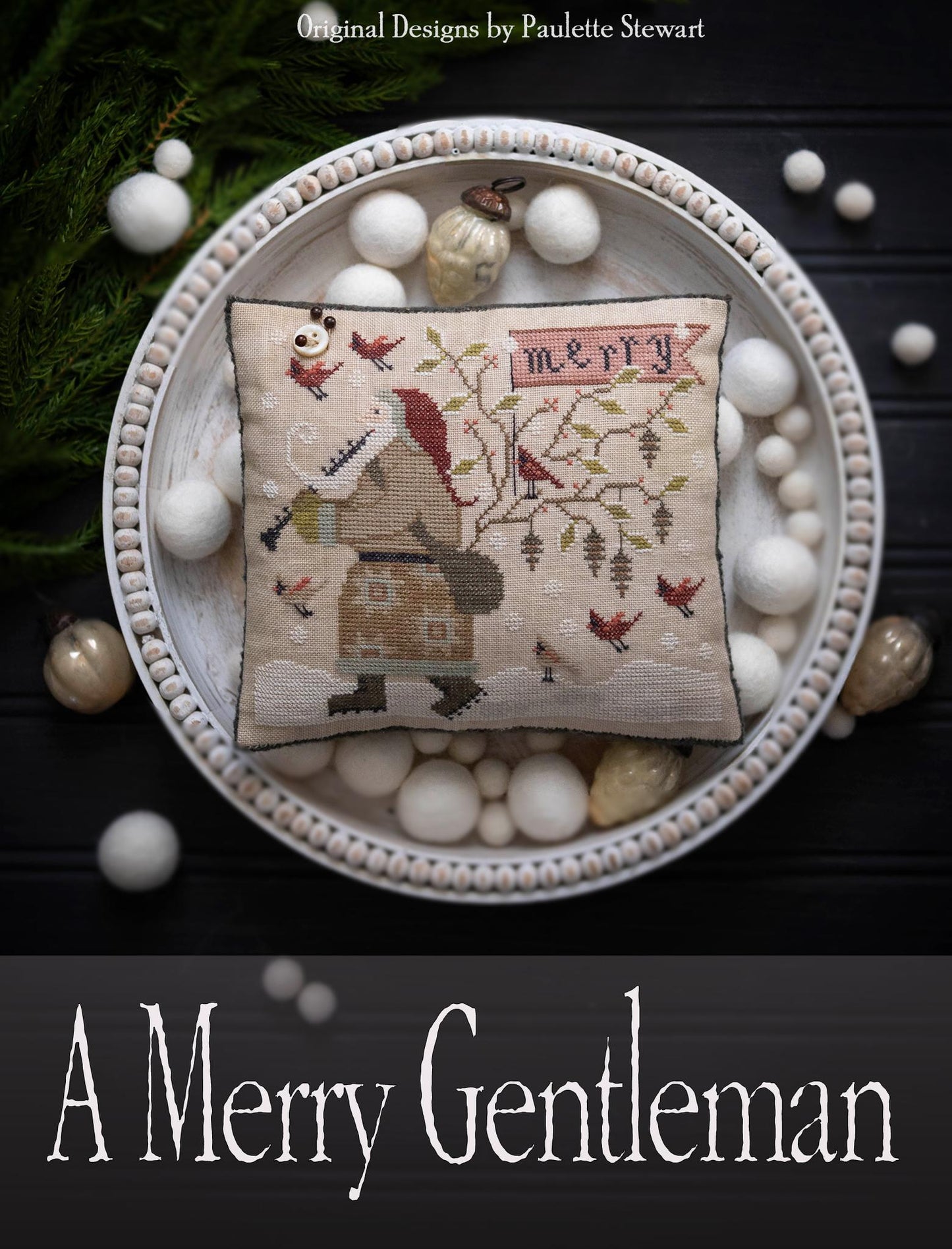 A Merry Gentleman - Cross Stitch Pattern by Plum Street Samplers PREORDER