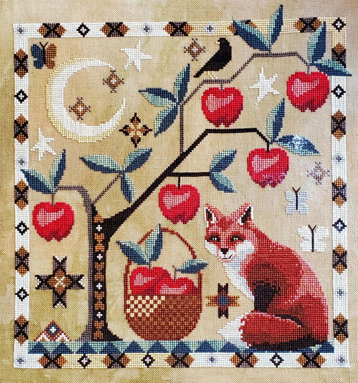 Abalonia's Apple Tree - Cross Stitch Pattern by The Artsy Housewife - PREORDER