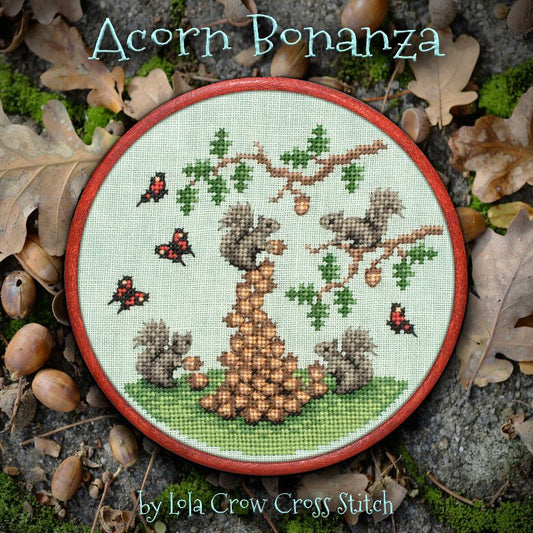 Acorn Bonanza - Cross Stitch pattern by Lola Crow