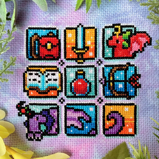 Adventure Squares - Cross Stitch Pattern by FlossyFoxShop