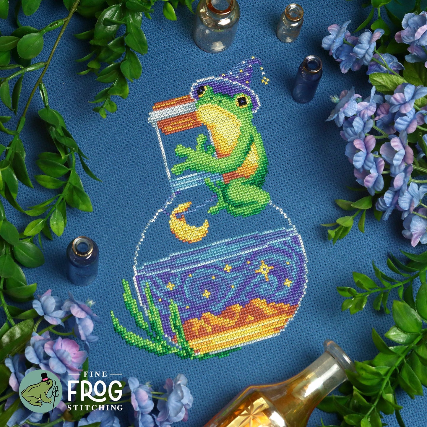 Amphibian Alchemist - Cross Stitch Patterns by Fine Frog Stitching PREORDER