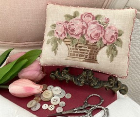 Anna's Rose Basket - Cross Stitch Pattern by JBW Designs PREORDER