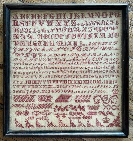 Anonymous - Bristol Sampler - Reproduction Sampler Pattern by Haystack Stitching PREORDER