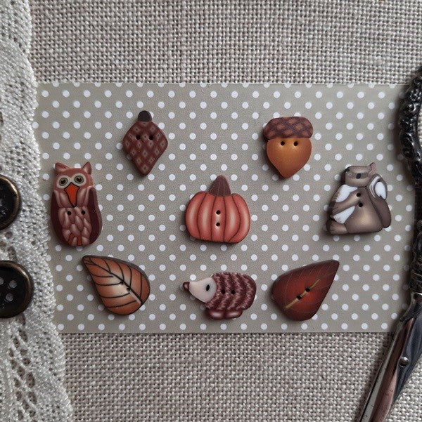 Autumn Buttons - by Puntini Puntini PREORDER