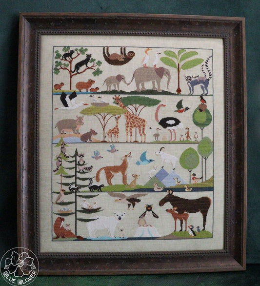 Baby Animals - Cross stitch pattern by The Blue Flower PREORDER