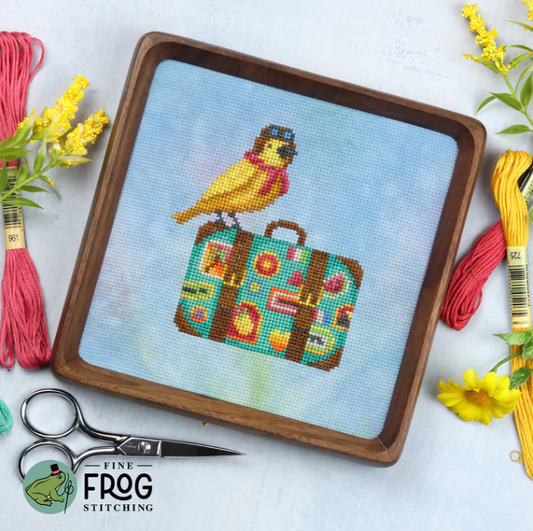 Bird Globetrotter - Cross Stitch pattern by Fine Frog Stitching