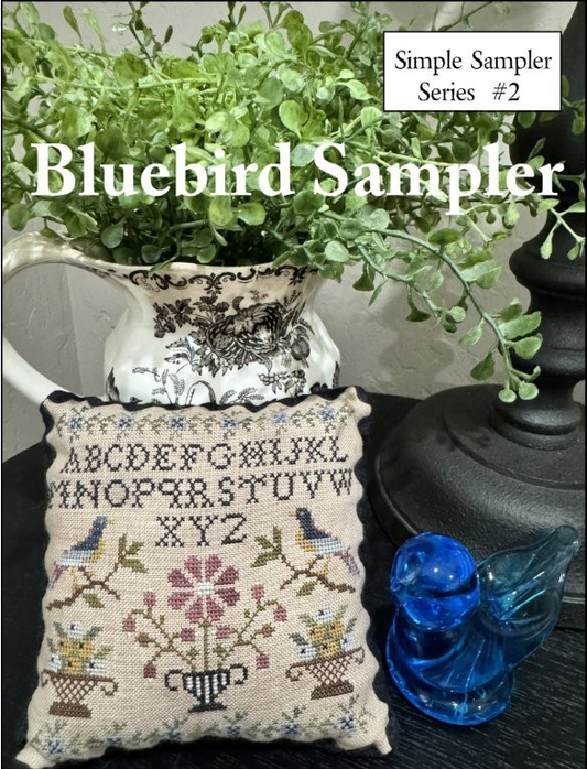 Bluebird Sampler - Cross Stitch pattern by The Scarlett House