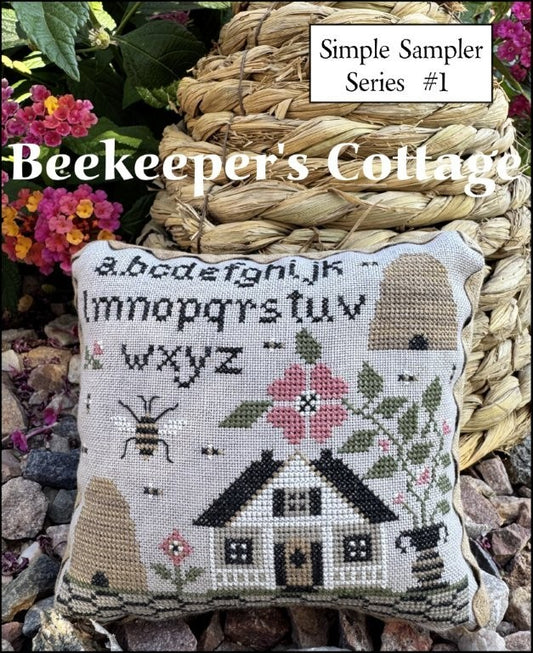 Beekeepers Cottage - Cross Stitch pattern by The Scarlett House