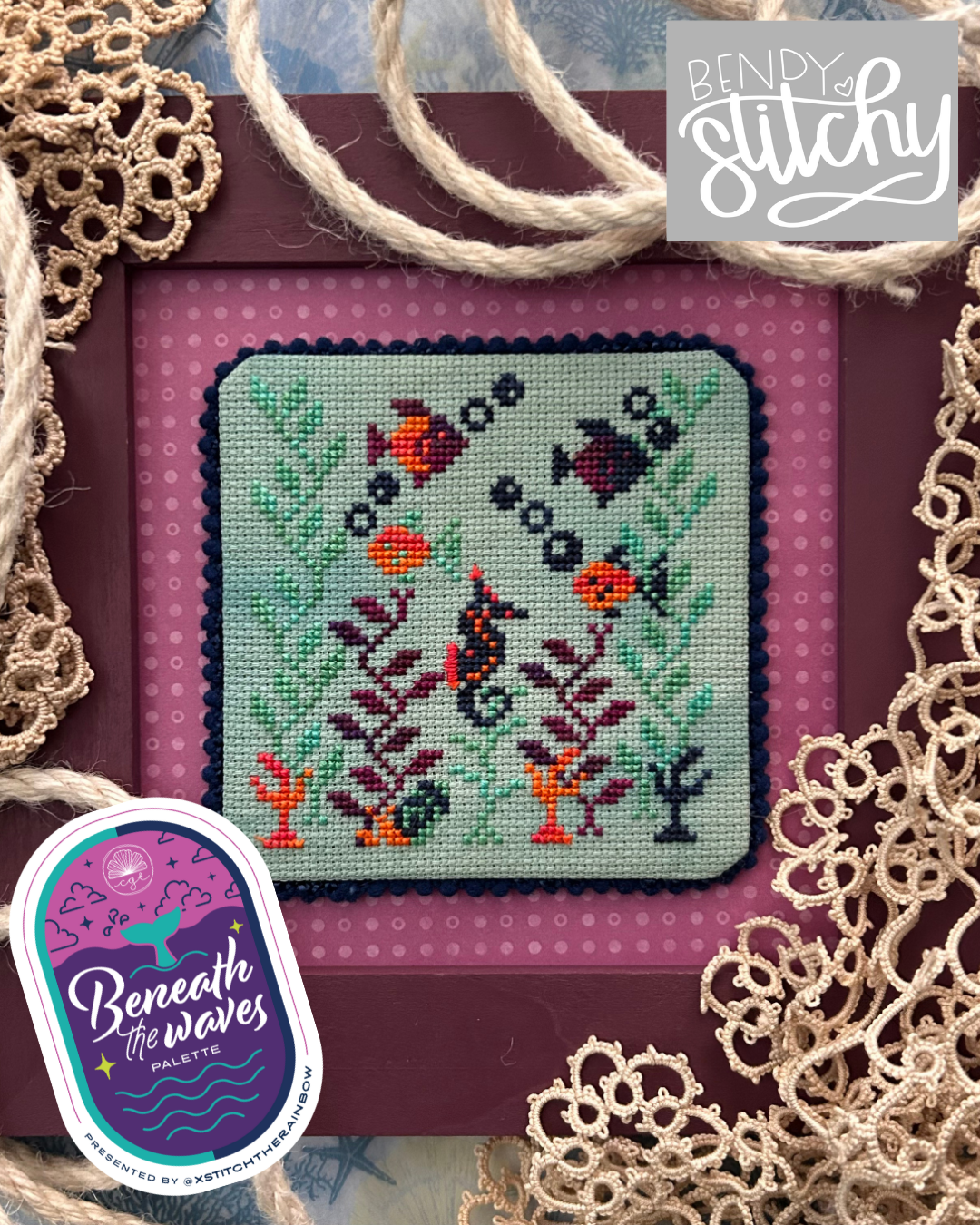 Summer Shoal - Cross Stitch Pattern by Bendy Stitchy PREORDER