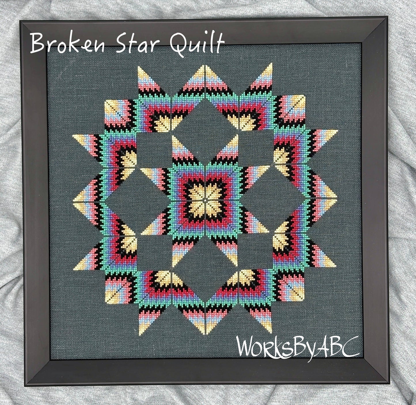 Broken Star Quilt - Cross Stitch Pattern by Works by ABC PREORDER