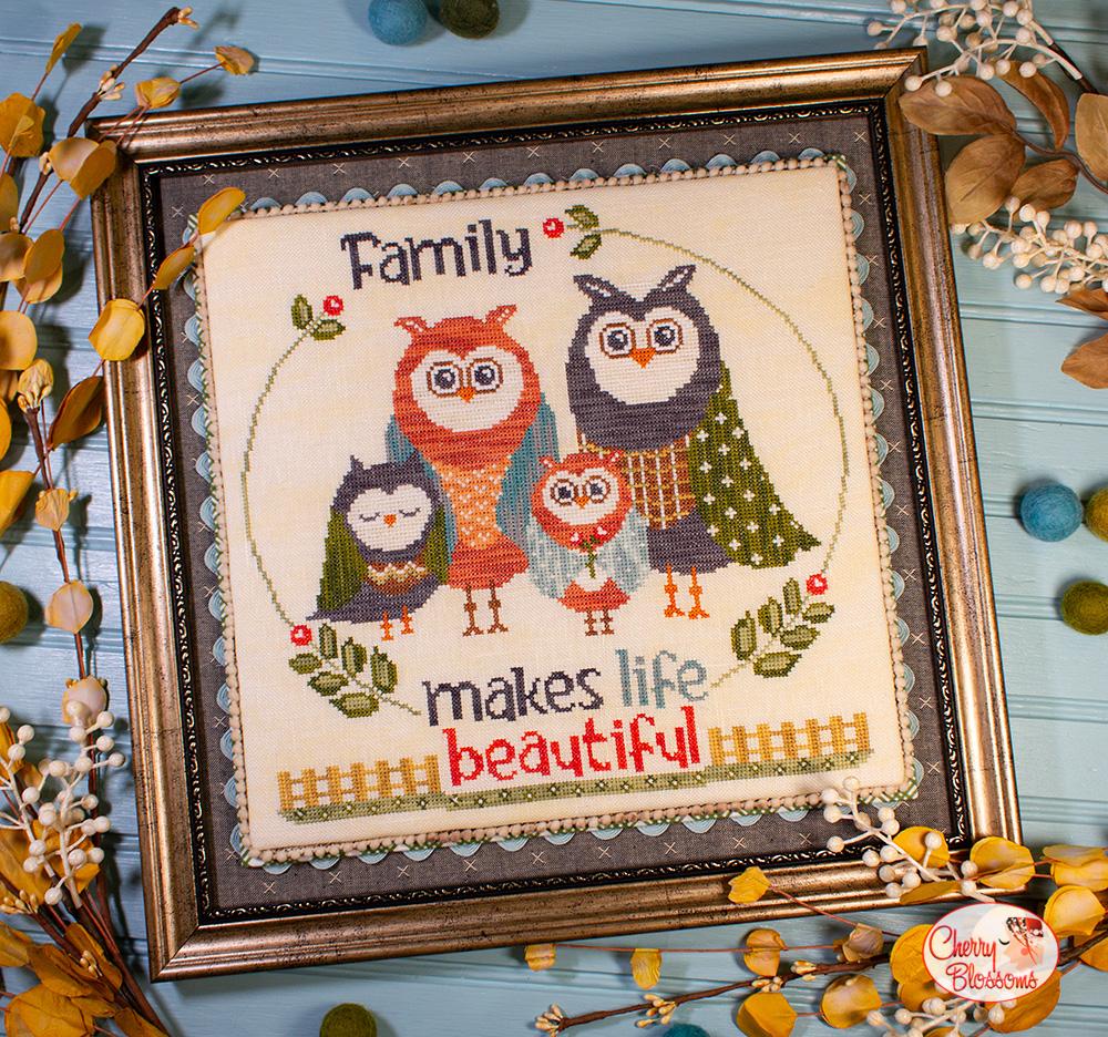 Family - Cross Stitch Pattern by Cherry Blossoms