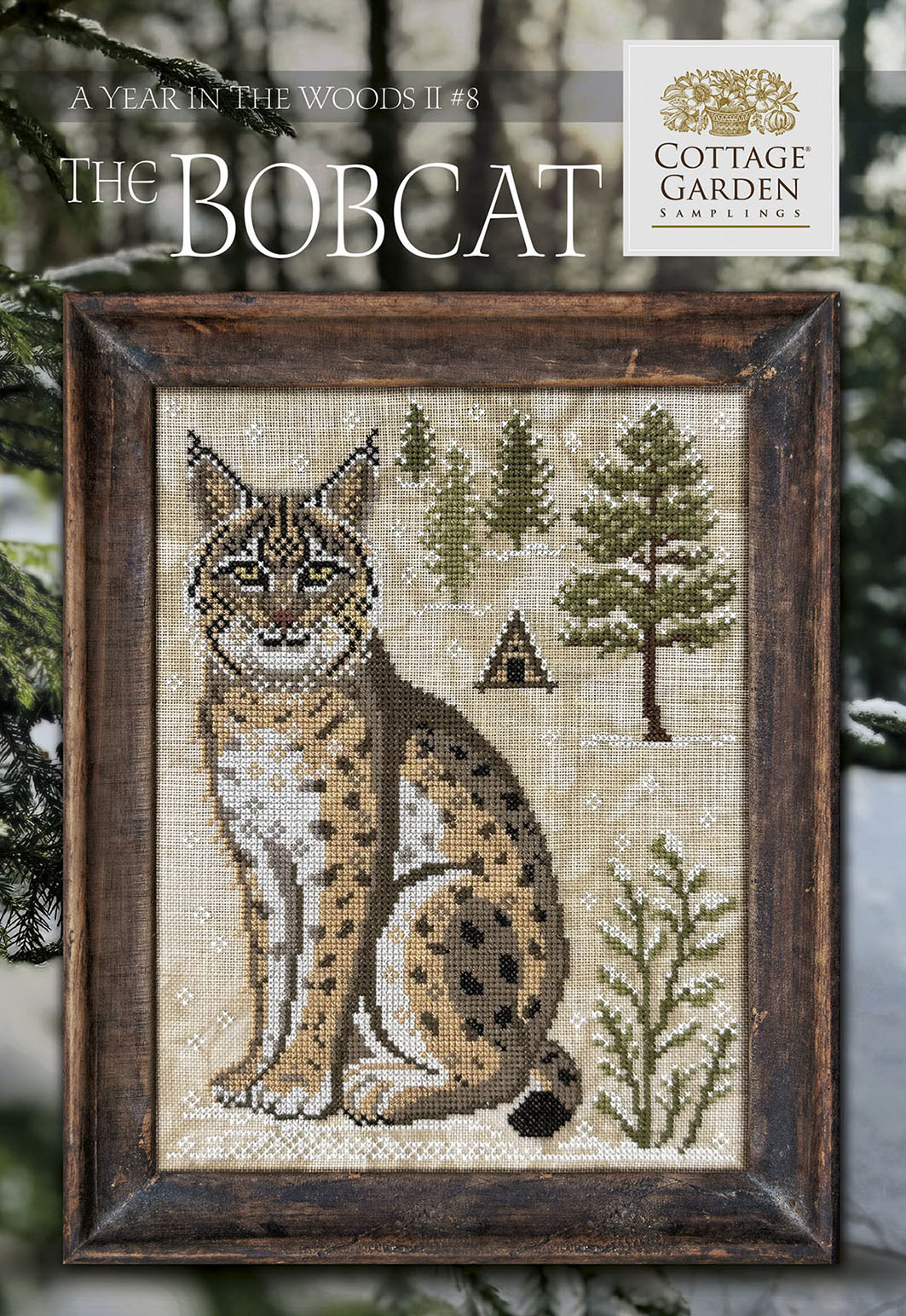 A Year in the Woods II #8 The Bobcat - Cross Stitch Chart by Cottage Garden Samplings