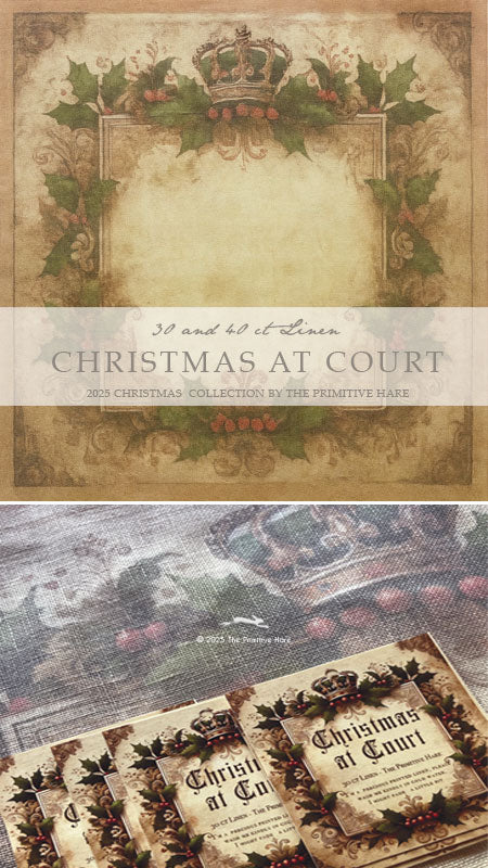 30 count Hand Dyed Linen - Christmas at Court by The Primitive Hare