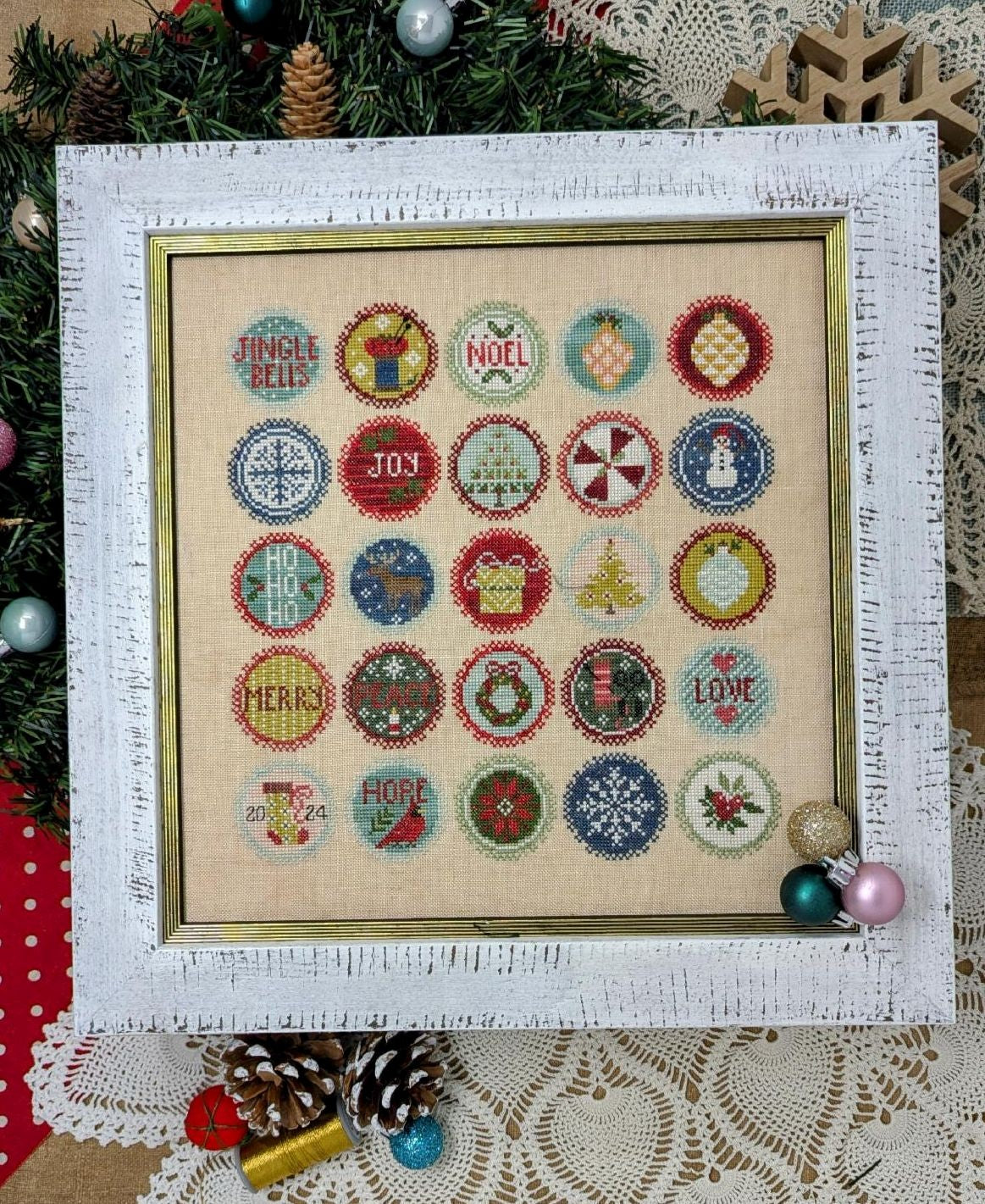 Christmas Dot Series - Cross Stitch Patterns by Jeannette Douglas PREORDER