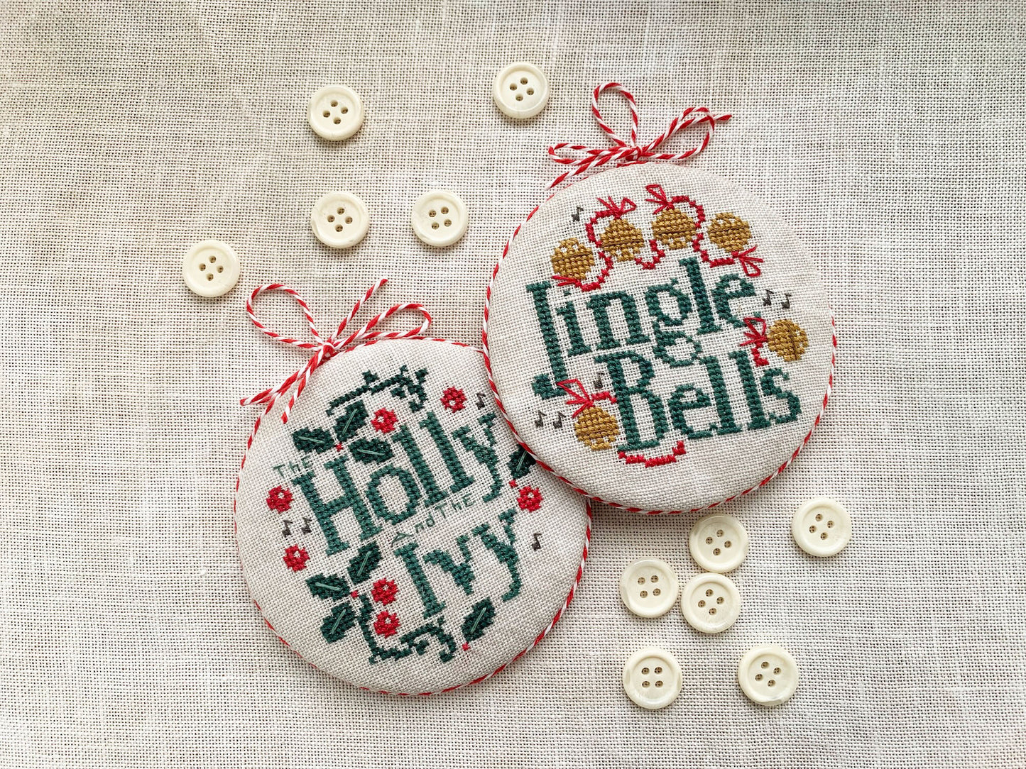 Joyful Christmas Ornaments - Cross Stitch Pattern by Stitches by Ethel PREORDER