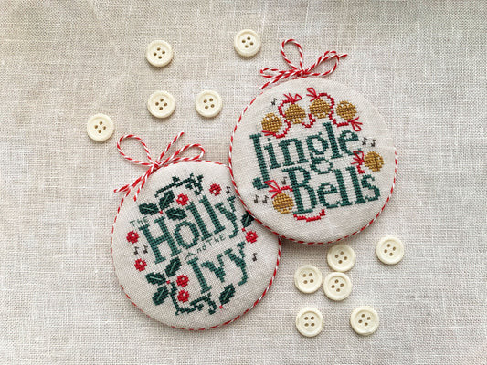 Joyful Christmas Ornaments - Cross Stitch Pattern by Stitches by Ethel PREORDER