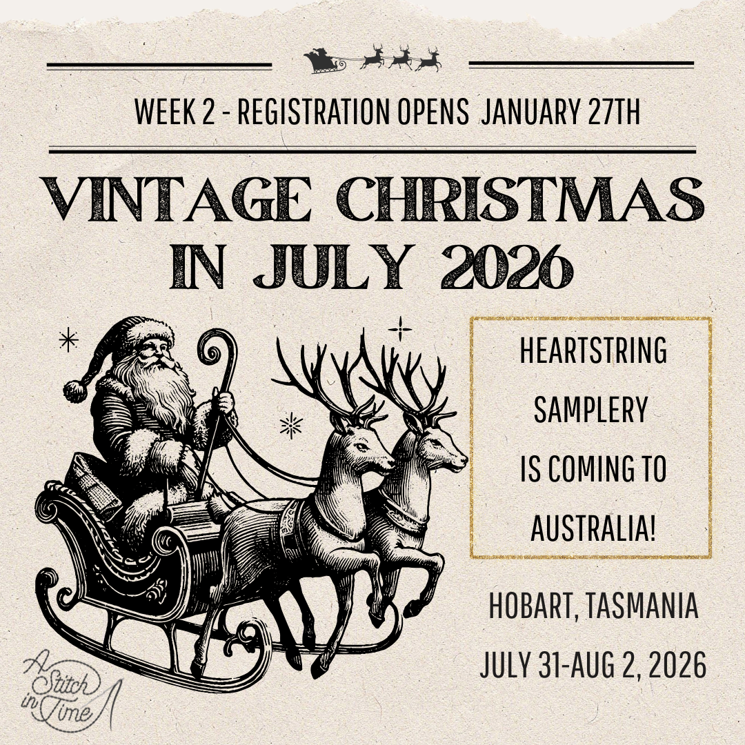 Week 2 Vintage Christmas in July Hobart Cross Stitch Retreat 2026 - Deposit Payment