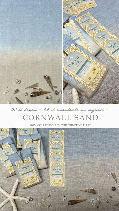 30 count Hand Dyed Linen - Cornwall Sand by The Primitive Hare
