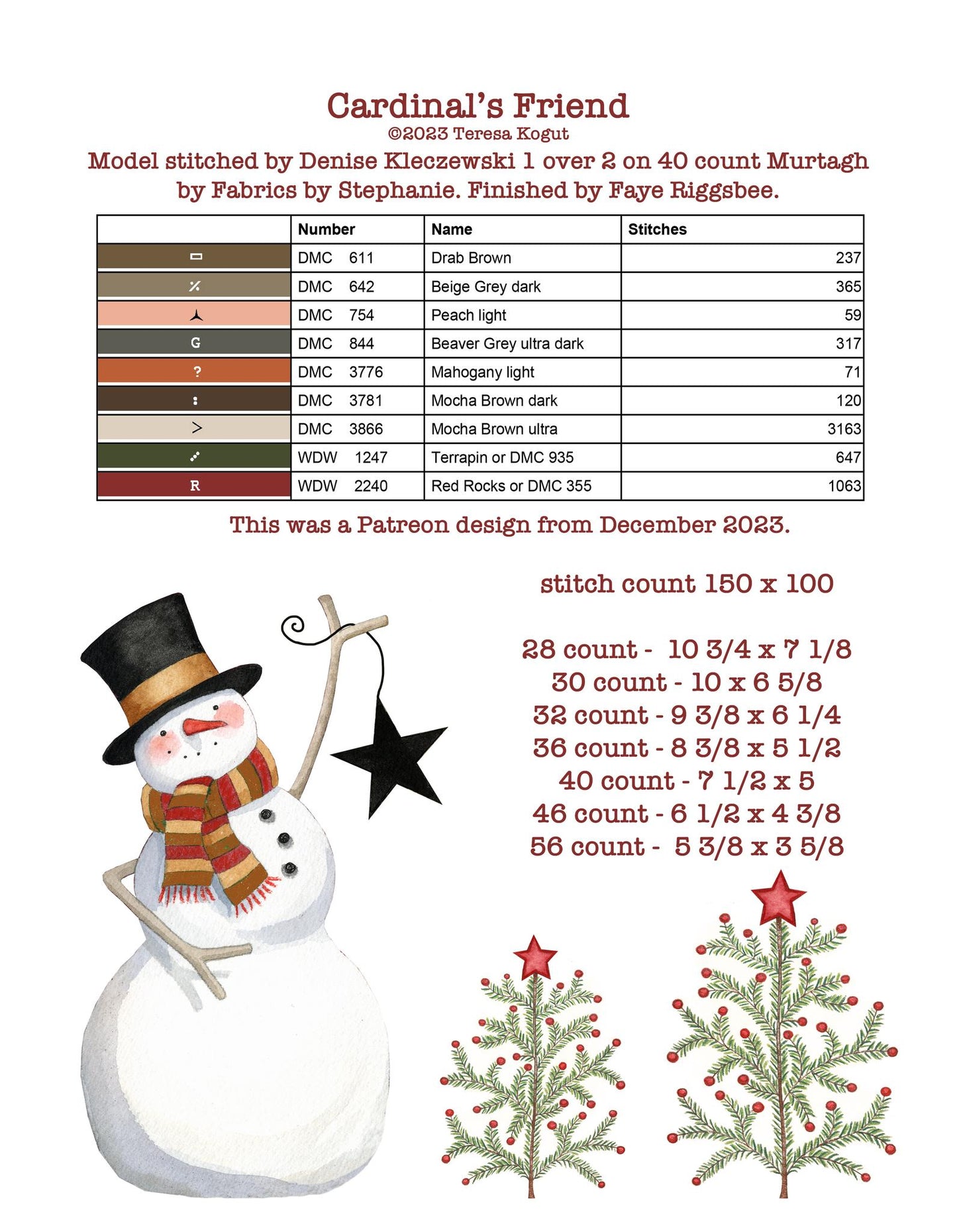 Hello Winter - Cross Stitch Book by Teresa Kogut