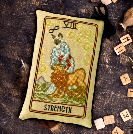 Cat Tarot VIII - Strength - Cross stitch pattern by Dirty Annie PREORDER