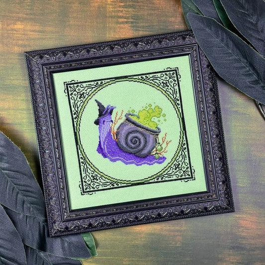 Cauldron Snail - Cross Stitch Pattern by The Stitch Crypt PREORDER