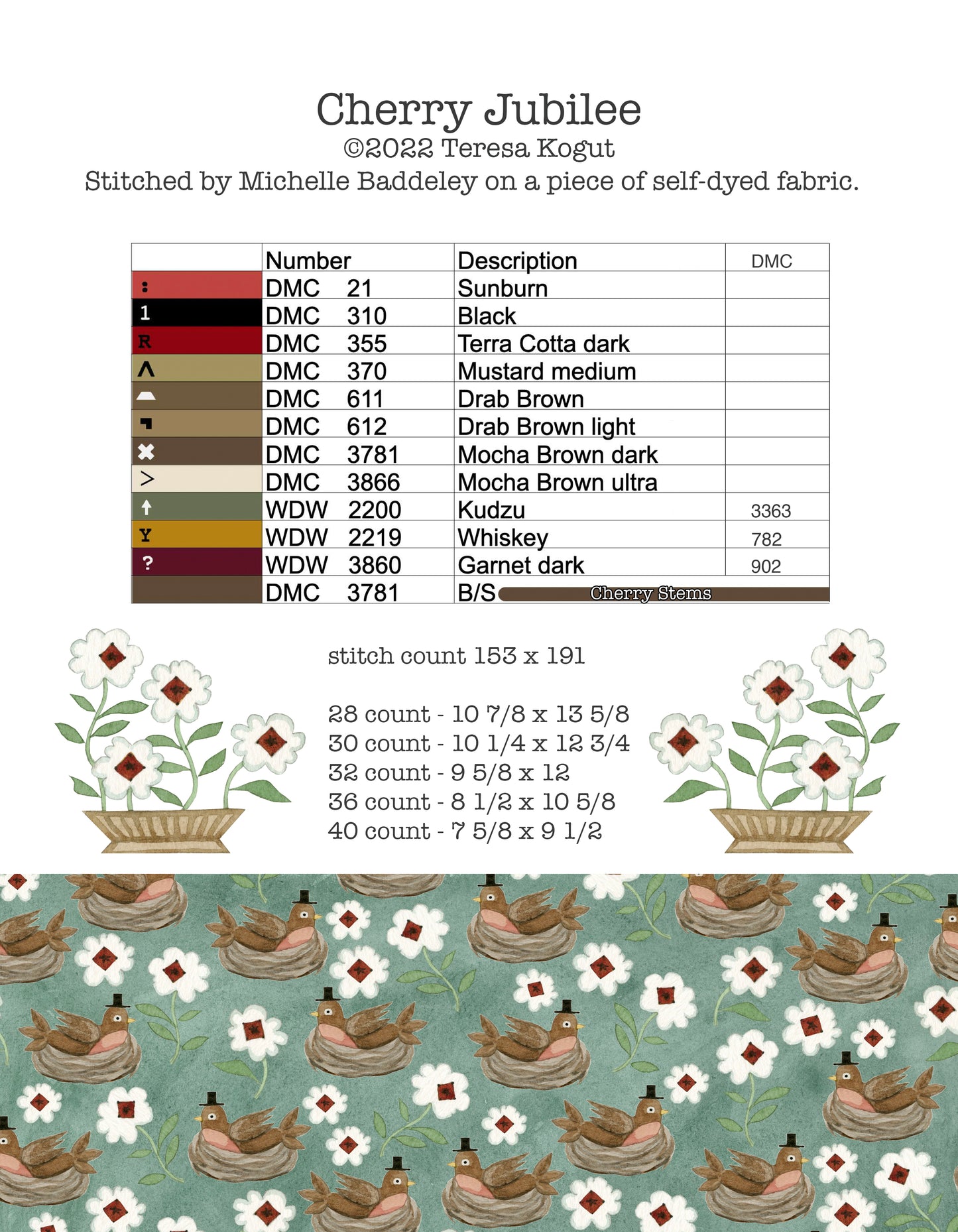 Hello Spring Book - Cross Stitch Chart by Teresa Kogut PREORDER