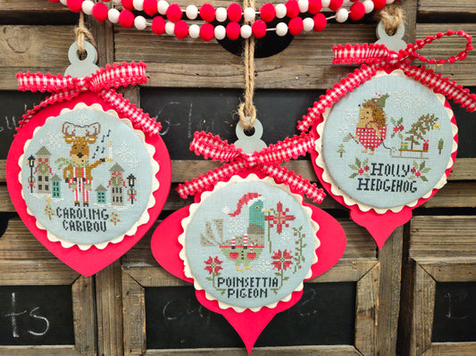 Christmas Animals in Pants - Cross Stitch Pattern by Quaint Rose Needlearts