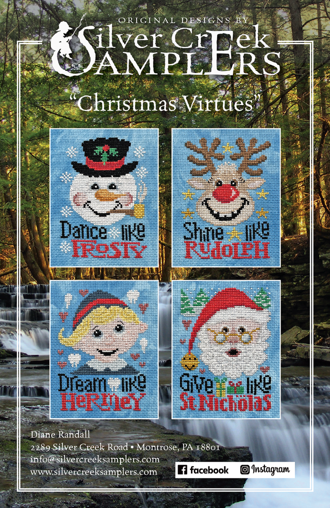 Christmas Virtues - Cross Stitch Pattern by Silver Creek Samplers