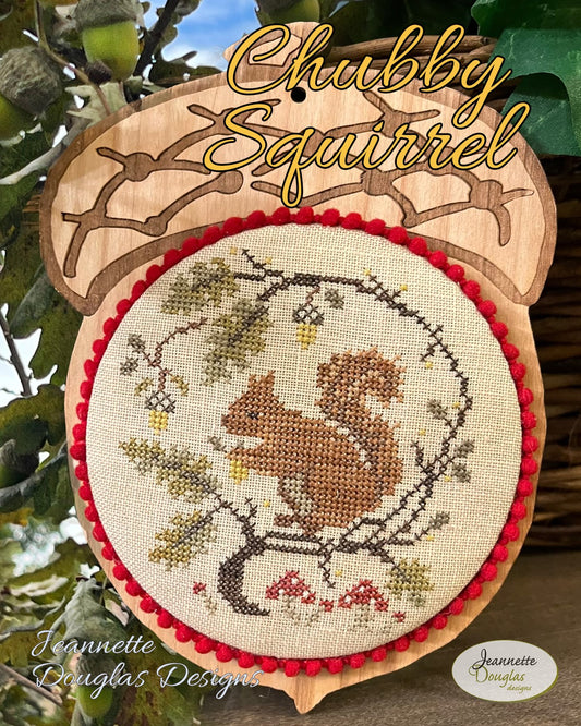 Chubby Squirrel - Cross Stitch Pattern by Jeannette Douglas