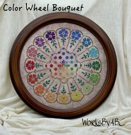 Color Wheel Bouquet - Cross Stitch pattern by Works by ABC