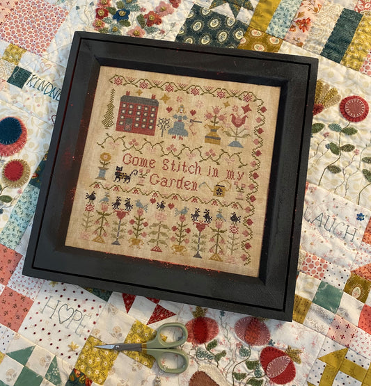 Come Stitch in my Garden - Cross Stitch Pattern by Pansy Patch