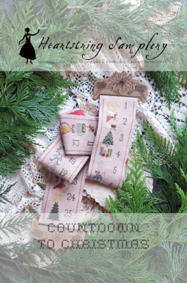 Countdown to Christmas Bell Pull - Cross Stitch Pattern by Heartstring Samplery