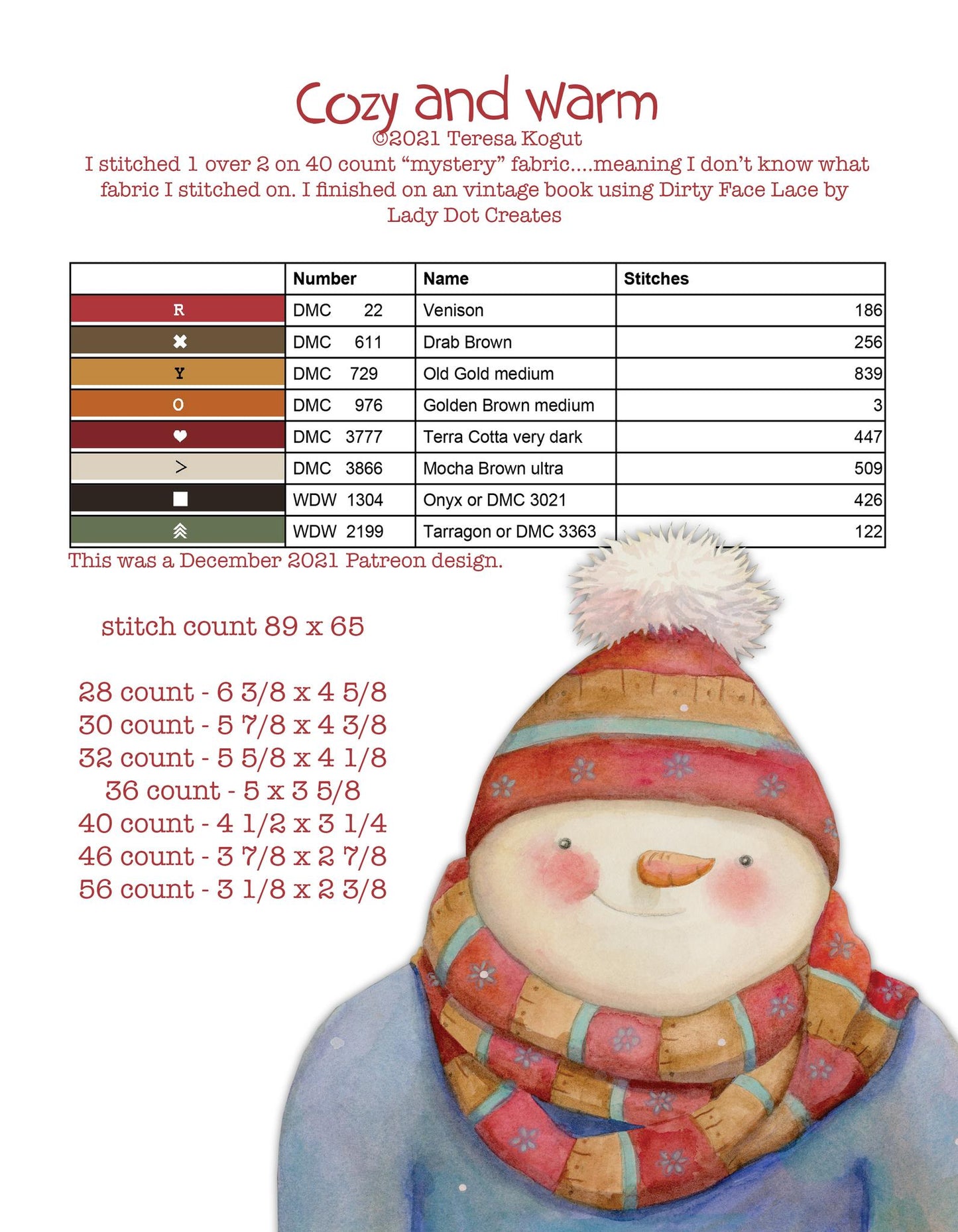 Hello Winter - Cross Stitch Book by Teresa Kogut