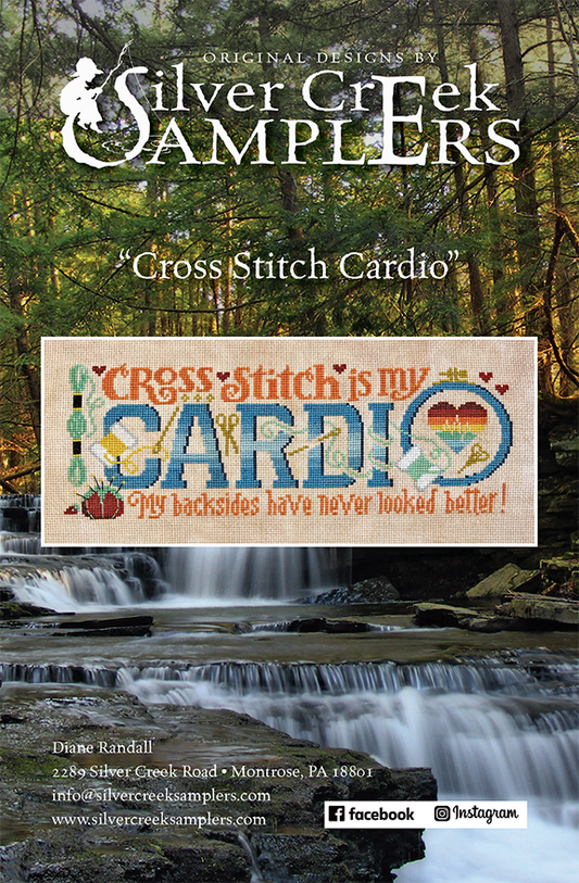 Cross Stitch Cardio - Cross Stitch Pattern by Silver Creek Samplers PREORDER