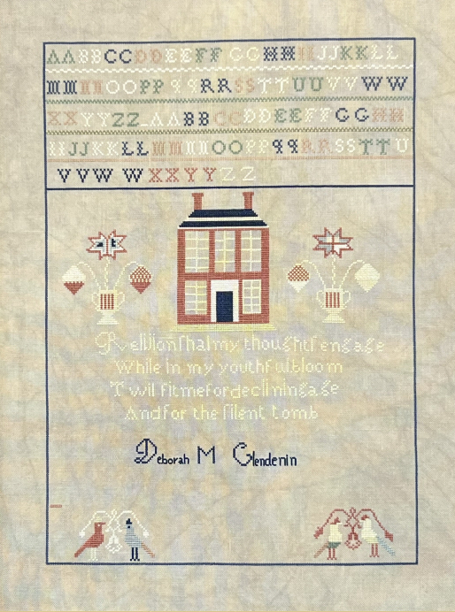 Deborah M. Clendenin 1826 - Reproduction Sampler by Queenstown Samplers PREORDER