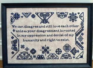 Disagree - Cross Stitch Pattern by Rebel Stitcher PREORDER