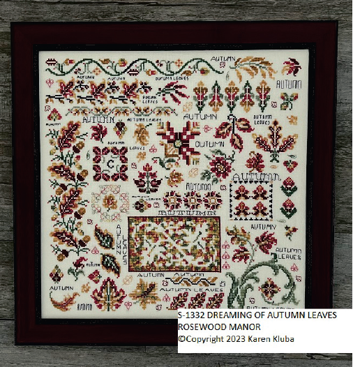 DREAMING OF AUTUMN LEAVES - Cross Stitch Pattern by Rosewood Manor